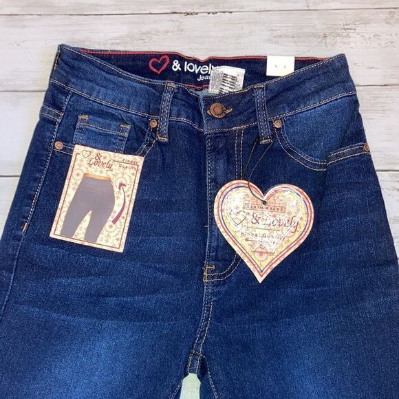 Women’s Juniors ❤️ & Lovely High-Rise Soft Stretch Denim Jeans Pants Size 1 - Picture 2 of 11